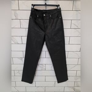 Black Faux Leather Pants